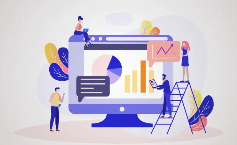 Equipo trabajando con análisis de datos y tecnología avanzada